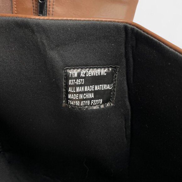 Arizona Riding Boots Black Brown 2 Tone Tall Memory Foam insulated Size 8.5 - Picture 7 of 11